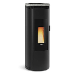 La Nordica Extraflame Poêle à granulés de bois 8kw noir/pierre - amikapierre - NORDICA EXTRAFLAME