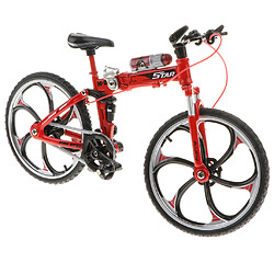 Échelle 1:10 Alliage Diecast Modèle De Vélo Artisanat Vélo Jouet Rouge Pliable pas cher