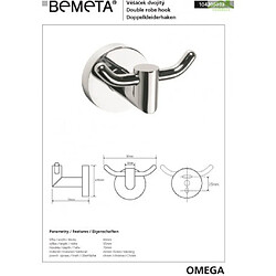 Bemeta - Maison De La Tendance Bemeta Cintre OMEGA Chrome