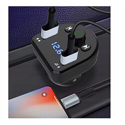 GUPBOO Adaptateur de musique de voiture Transmetteur FM Bluetooth,JL402