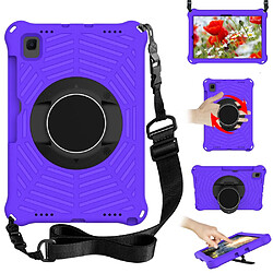 Coque en TPU avec béquille et bandoulière violet pour votre Samsung Galaxy Tab S6 Lite 10.4 2020 SM-P610/P615