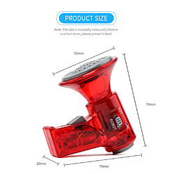 mini haut-parleur en plastique changeur de voix mégaphone jouet pour enfants faveur faveur rouge