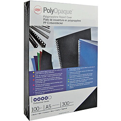 GBC Couverture de reliure PolyOpaque, A4, 0,30 mm, blanc ()