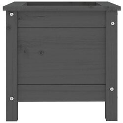 Acheter vidaXL Jardinière gris 40x40x39 cm bois massif de pin