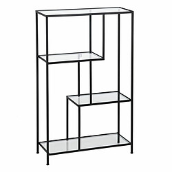 BigBuy Home Étagère Noir Verre Fer 65 x 25 x 110 cm