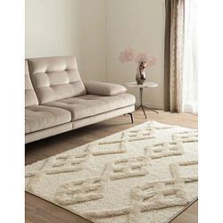 Hadorn Tapis shaggy 305x240 Blanc Thun Tribus