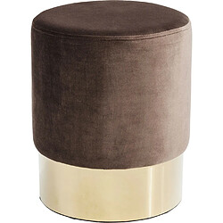 Karedesign Tabouret Cherry marron et laiton Kare Design