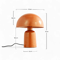 Rendez Vous Deco Lampe Clara en métal orange