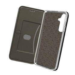 Avizar Étui pour Samsung Galaxy S24 Clapet Porte carte Support Video Gris Foncé