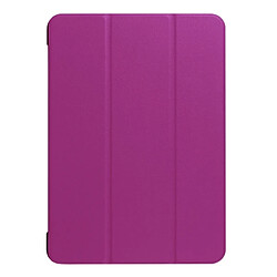 Wewoo Smart Cover Violet pour iPad 9,7 pouces 2017 Custer Texture horizontale Flip étui en cuir avec trois porte-pliage et sommeil / fonction de réveil