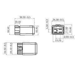 Relais de voiture 12V 4 Pin SPST 30A