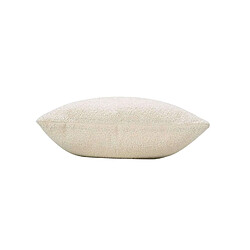 Douceur D'Interieur Coussin déhoussable BELI - Bouclette unie - 45 x 45 cm - Ecru