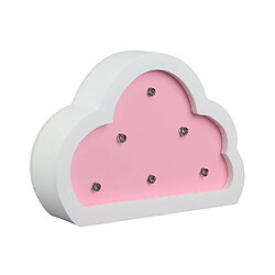 CMP Lampe en bois enfant Nuage - H. 9 cm - Rose