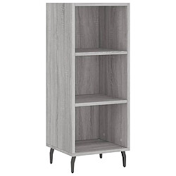 vidaXL Buffet sonoma gris 34,5x32,5x90 cm bois d'ingénierie