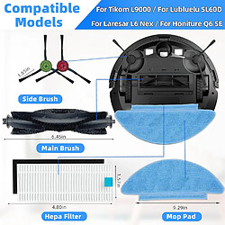 INF Kit de pièces de rechange pour Tikom L9000, Lubluelu SL60D, Honiture Q6 SE et Laresar L6 Nex