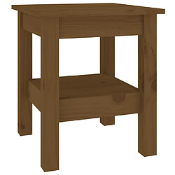 Maison Chic Table basse,Table Console Table d'appoint, Table pour salon Marron miel 35x35x40 cm Bois massif de pin -MN88501