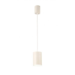 Luminaire Center Suspension design Fusion blanc mat 1 ampoule 40cm