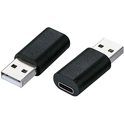 Value 12.99.2995 Adaptateur et connecteur de câbles USB Type-A USB Type-C Noir - Adaptateurs et connecteurs de câbles (USB Type-A, USB Type-C, Male Connector/Female Connector, Noir)