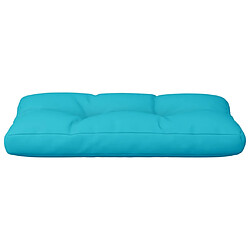 Acheter vidaXL Coussin de palette turquoise 70x40x12 cm tissu