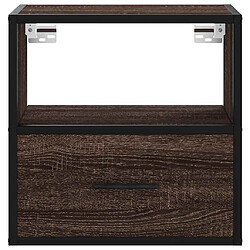 Acheter vidaXL Table de chevet murale chêne marron 40x31x39,5 cm