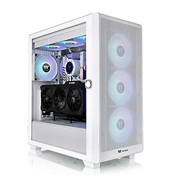 Boîtier ATX semi-tour THERMALTAKE S250 TG ATX Blanc Noir