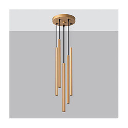 Luminaire Center Suspension Pastelo Acier Or