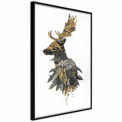 Paris Prix Affiche Murale Encadrée King of the Forest 20 x 30 cm Noir