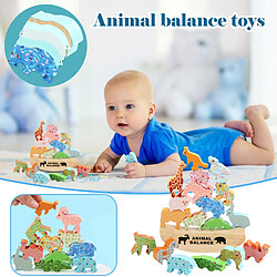 Avis Universal Enfants Montessori Bois Animaux Balance Blocs Jeux Jouets Éléphants Éducation Empilement Blocs Hauts Jouets en Bois Garçons | Empilement Blocs