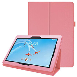 Etui en PU avec un support rose pour votre Lenovo Tab E10