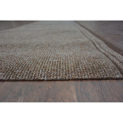 RUGSX PAILLASSON TAPIS DE COULOIR ANTIDÉRAPANT MALAGA marron 7058 100 cm 100x140 cm