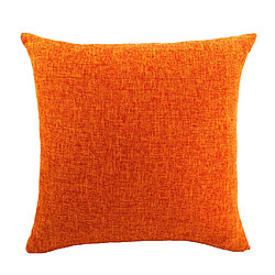 Couverture de taie d'oreiller taille lin lin jetable voiture décor orange 60x60cm