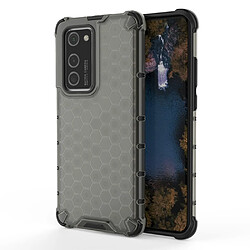 Coque en TPU motif en nid d'abeille résistant aux chocs gris pour votre Huawei P40 Pro