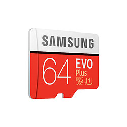 Carte mémoire Samsung Micro SD Evo Plus 64 Go Classe 10 avec Adaptateur SD