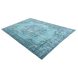 Vidal Tapis de laine 277x173 Bleu Ultra Vintage