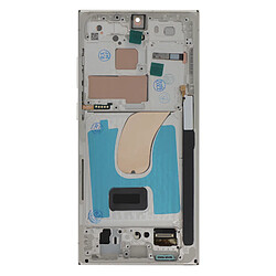 Avizar Clappio Bloc Complet pour Samsung Galaxy S23 Ultra Écran OLED et Vitre Tactile Beige