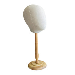 Avis Toile De Table Perruque Mannequin Porte-chapeau Support Affichage Mannequin Modèle Haut Bois