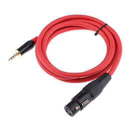 Câble Audio 150cm 1/8 ""Mâle à 3 Broches Xlr Femelle pour Microphone de Casque Haut-parleur Accessoires d'Adaptateurs pas cher