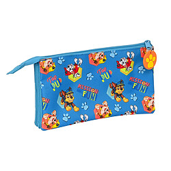 Trousse Fourre-Tout Triple The Paw Patrol Friendship Bleu (22 x 12 x 3 cm)