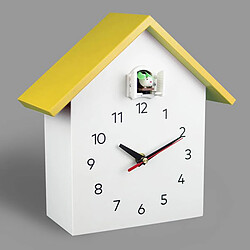 Acheter Horloge à Coucou Horloge Murale à Quartz De Table Pour Enfants Chambre à Coucher Décor D'école Jaune