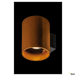 Applique extérieure ronde SLV RUSTY© UP/DOWN, rouille, LED, 14W, 3000/4000K, IP65