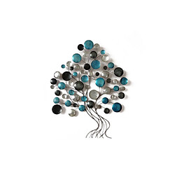 Magneticland Arbre Stylisé Disques bleus et gris Beaux Arts