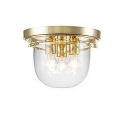 Elstead Lighting Plafonnier semi-encastré Bowl laiton poli, IP44