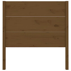 Avis vidaXL Tête de lit Marron miel 81x4x100 cm Bois massif de pin