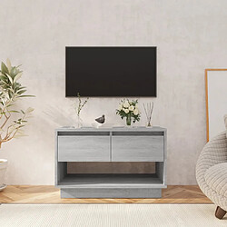 vidaXL Meuble TV sonoma gris 70x41x44 cm bois d'ingénierie