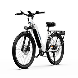 Vélo électrique de ville OneSport OT05 27,5" 250 W 36 V 18,2 Ah 25 km/h Avec APP - Blanc