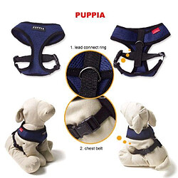 Puppia Harnais pour Chien Royal Bleu L