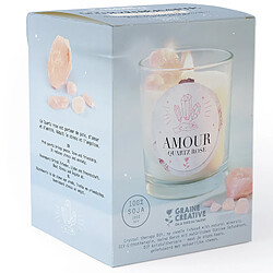 Avis Graines Creatives Kit DIY bougie énergie amour - Quartz rose / vanille