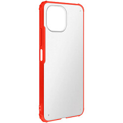 Avizar Coque Xiaomi Mi 11 Lite et Mi 11 Lite 5G Antichoc Coins Renforcés Contour Rouge