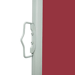 Avis vidaXL Auvent latéral rétractable de patio 600x160 cm rouge