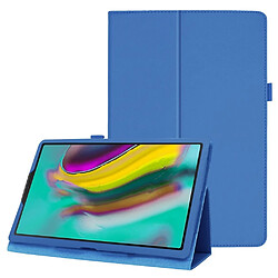 Etui en PU texture litchi avec support bleu clair pour votre Samsung Galaxy Tab A 10.1 (2019) SM-T515